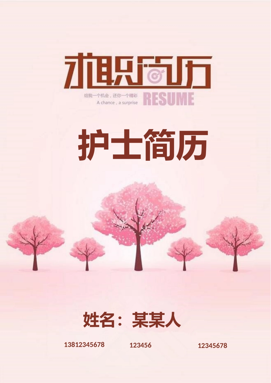 个人简历、自荐信、面试问题模版-套餐19.doc_第1页