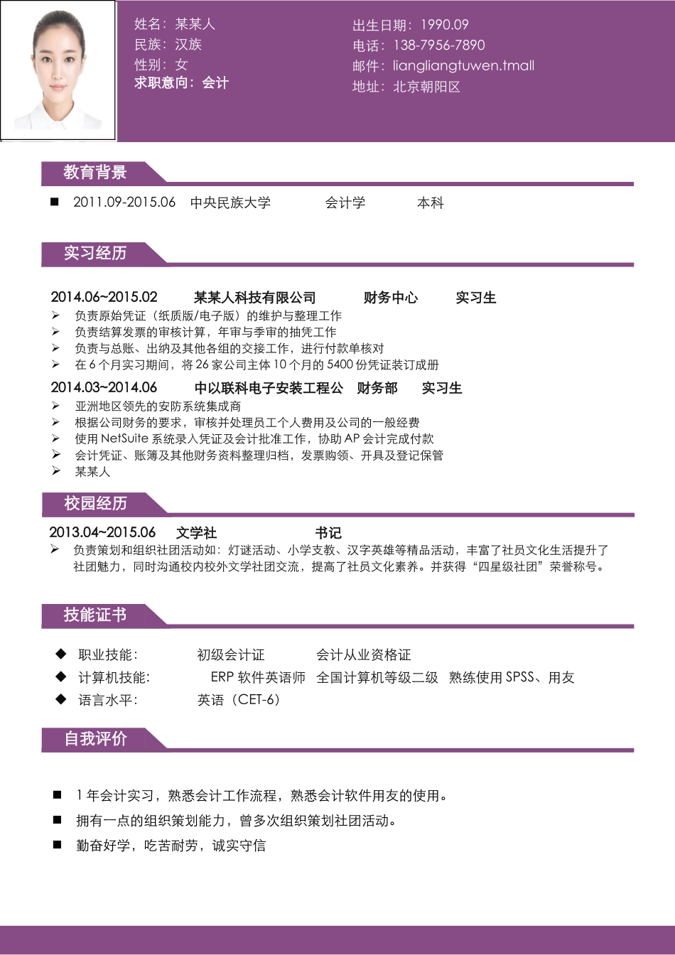 个人简历、自荐信、面试问题模版-套餐36.doc_第2页
