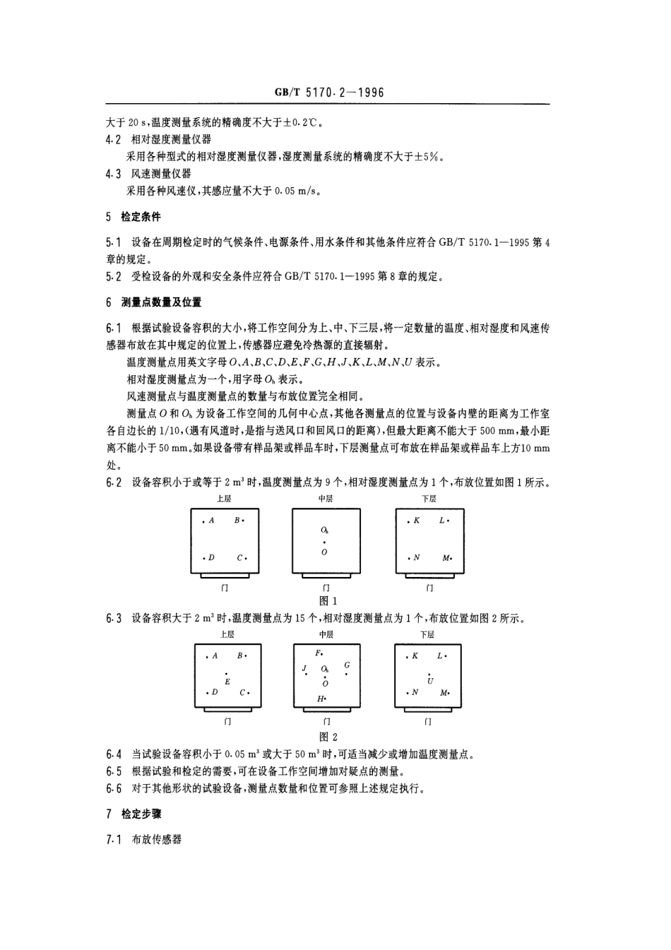 GBT 5170.2-1996 电工电子产品环境试验设备基本参数检定方法 温度试验设备.pdf_第3页
