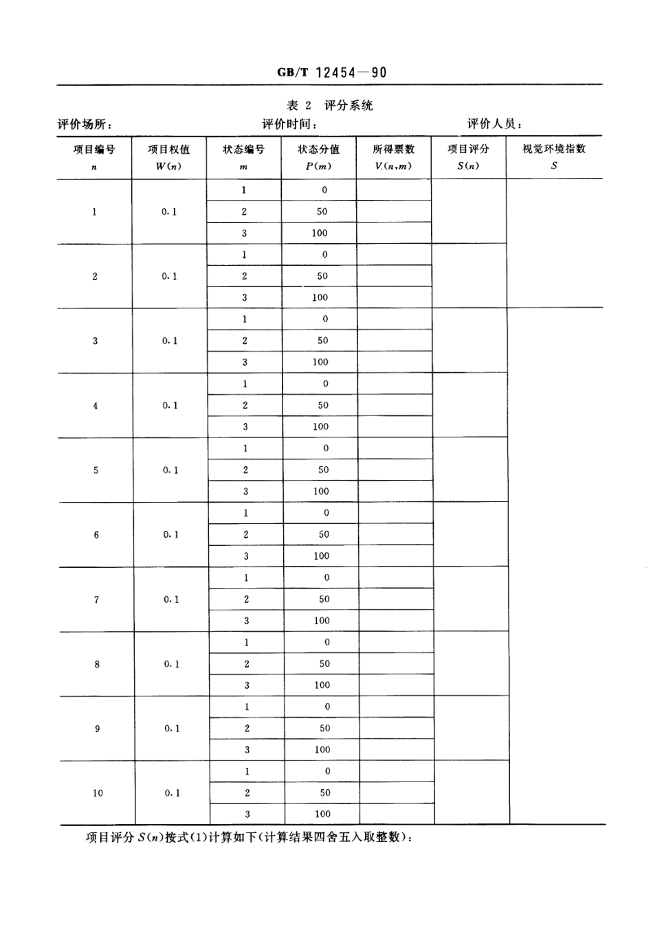 GBT 12454-1990 视觉环境评价方法 .PDF_第3页