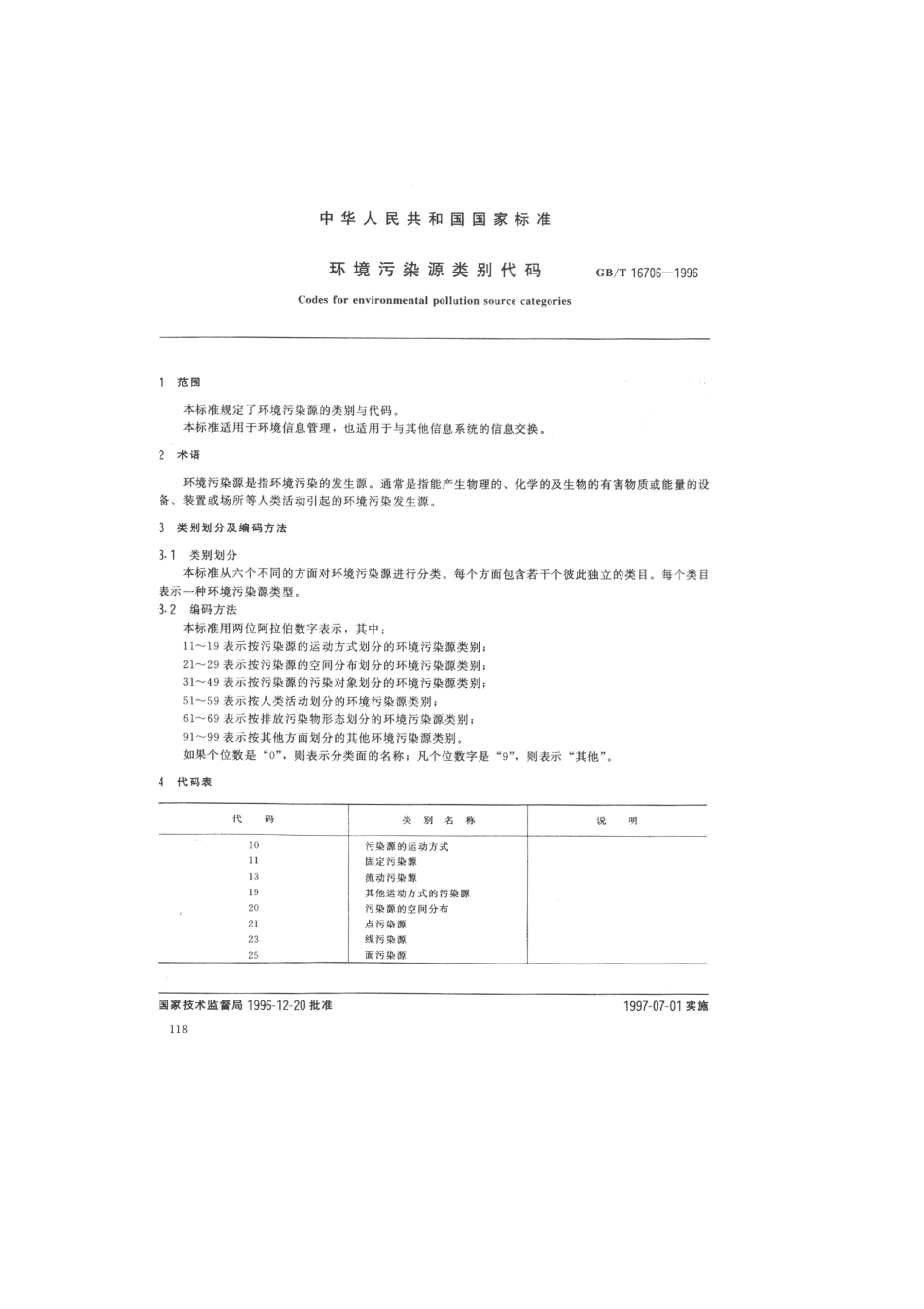 GBT 16706-1996 环境污染源类别代码.pdf_第2页