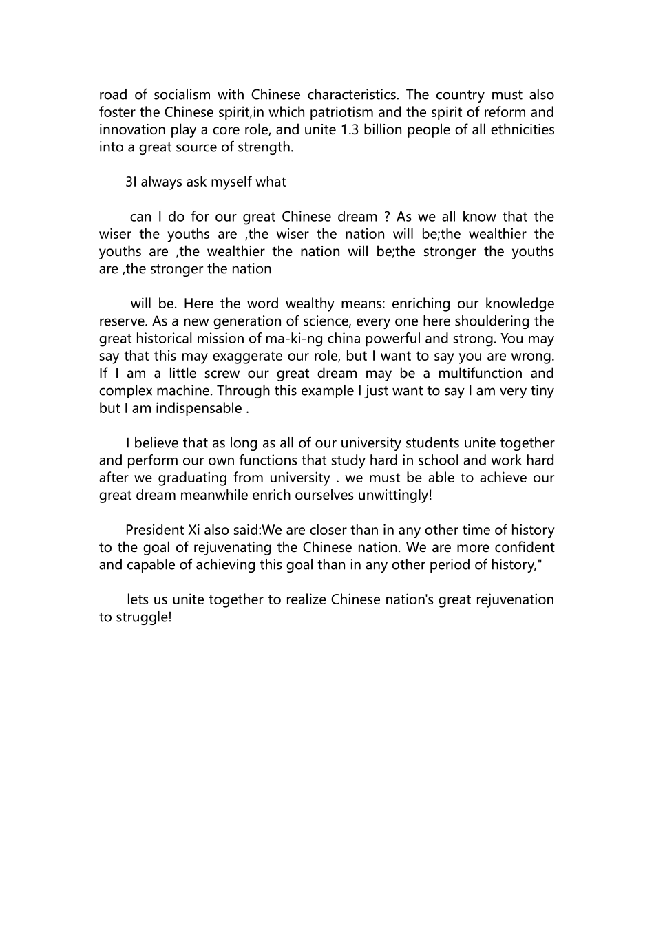 英语演讲稿002-2021中学生优秀即兴英语演讲稿3分钟.docx_第3页