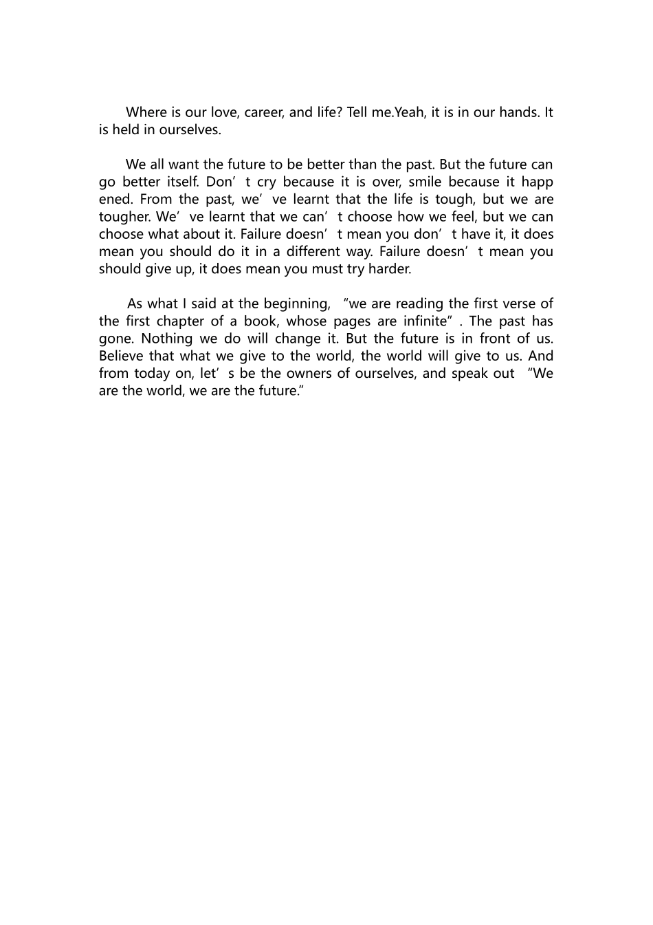 英语演讲稿200-关于英语演讲比赛稿范文.docx_第3页