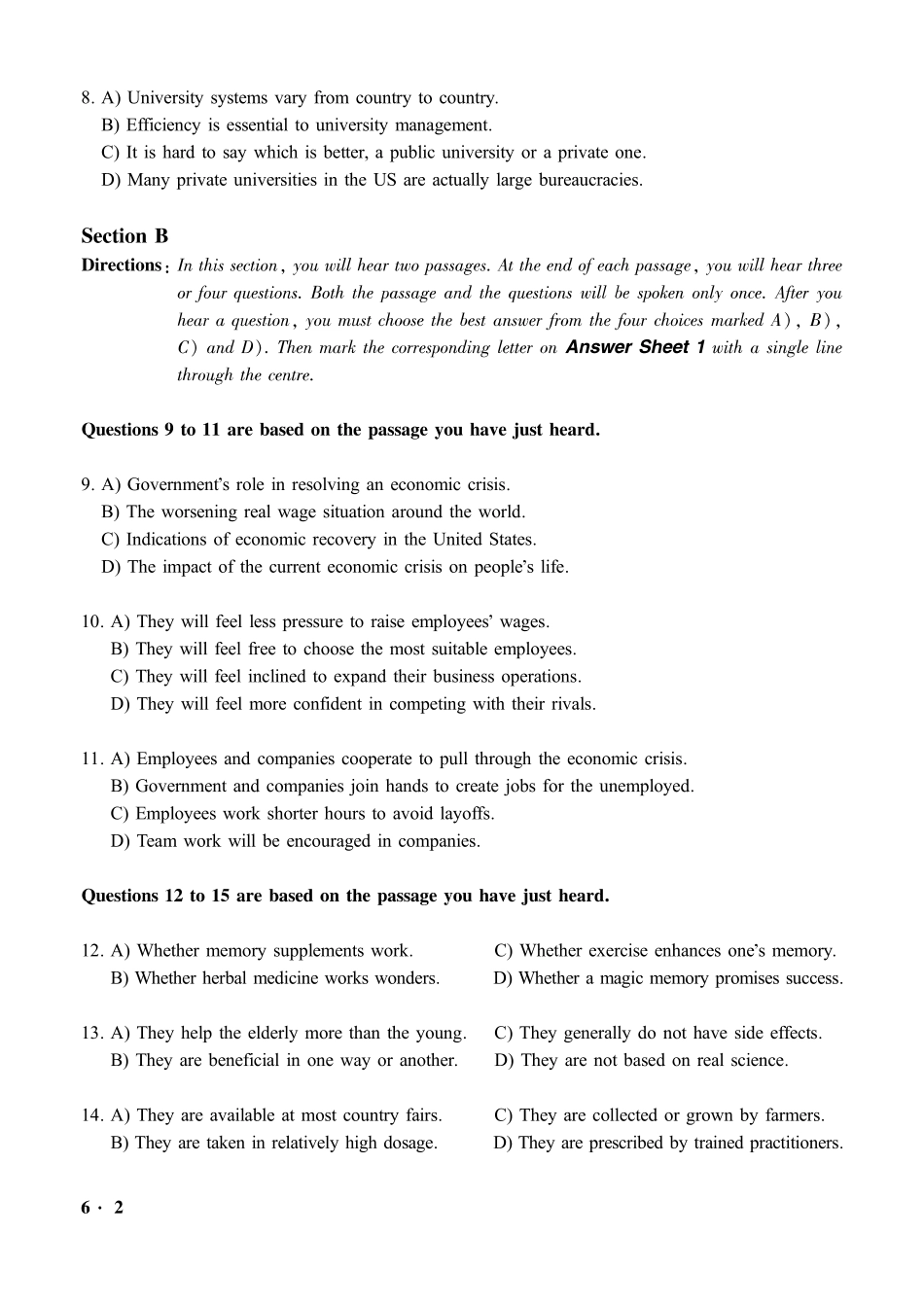 2016.06六级第1套试题.pdf_第2页