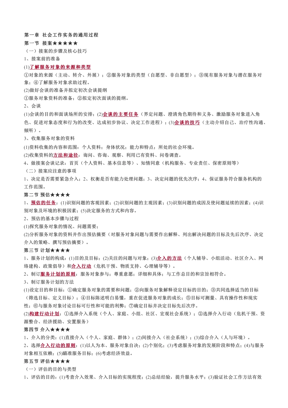 初级社会工作者-社会工作者《初级实务》核心考点.pdf_第1页