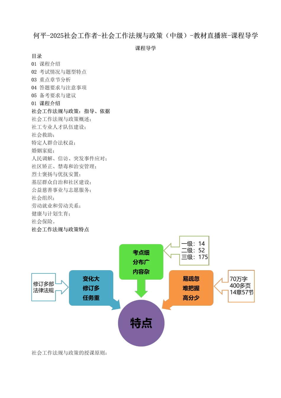 中级社会工作者-2025社会工作者-社会工作法规与政策（中级）-教材直播班-课程导学.pdf_第1页