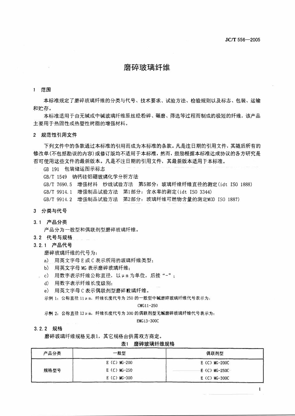 JCT556-2005 磨碎玻璃纤维.pdf_第3页