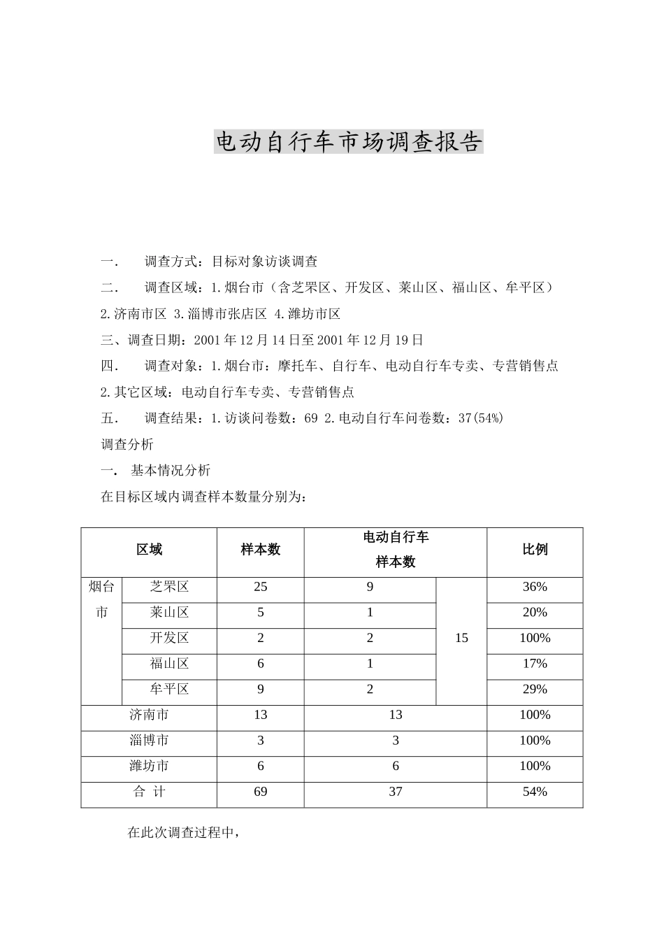 电动自行车市场调查报告.doc_第1页
