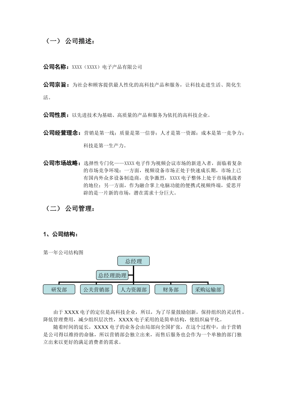 某某电子有限公司商业计划书.doc_第3页