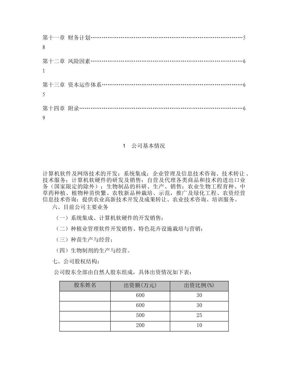 某某科技公司项目商业计划书.doc_第2页