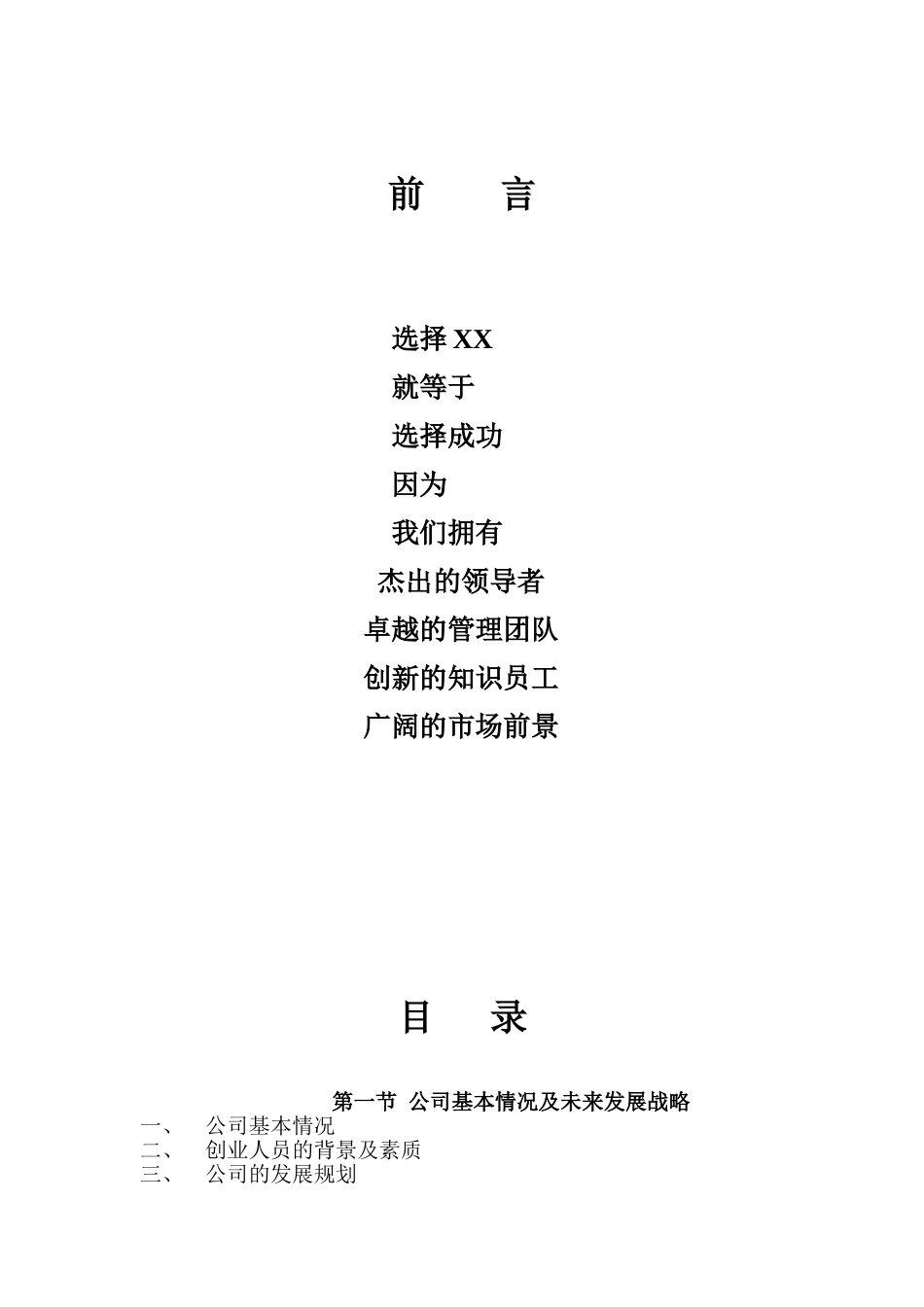 某某某某计算机信息技术有限公司商业计划书.doc_第2页