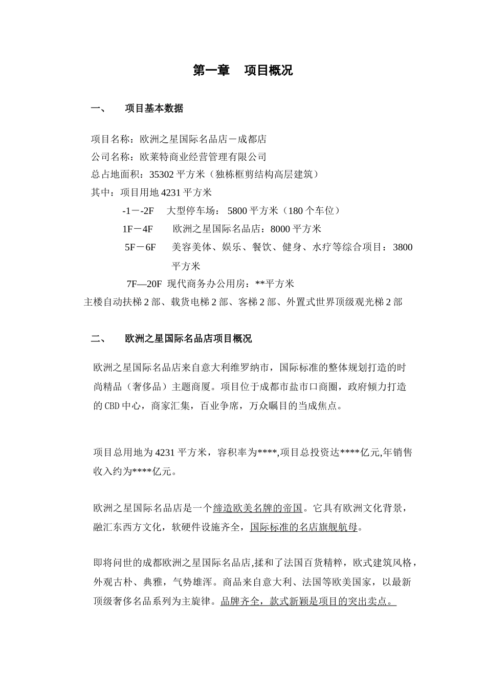 欧洲之星国际名品店商业计划书.doc_第2页