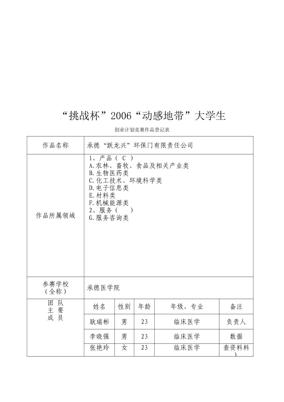 商业计划书《承德“跃龙兴”环保门有限责任公司》.doc_第3页