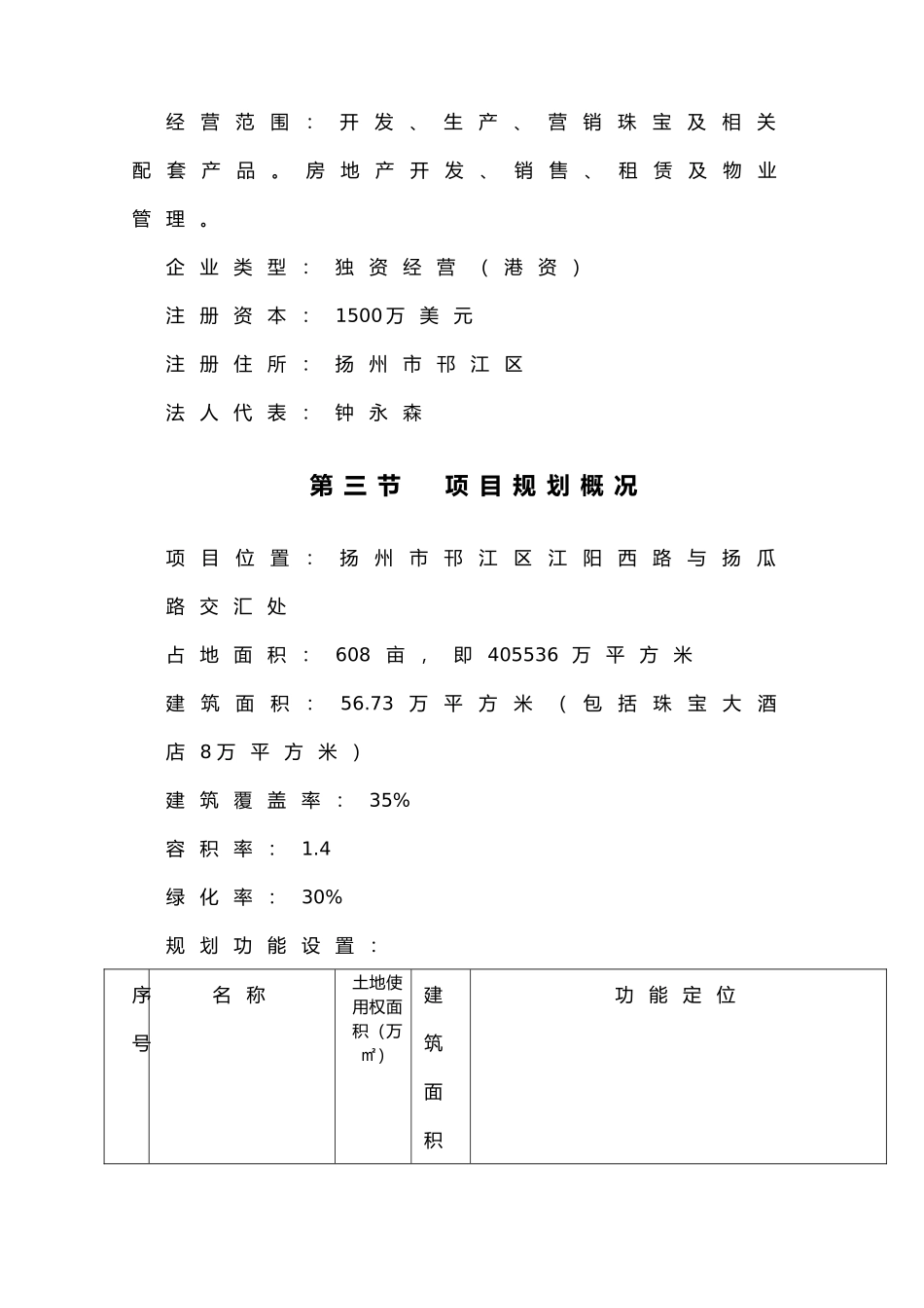 扬州某某珠宝城可行性研究报告.doc_第3页