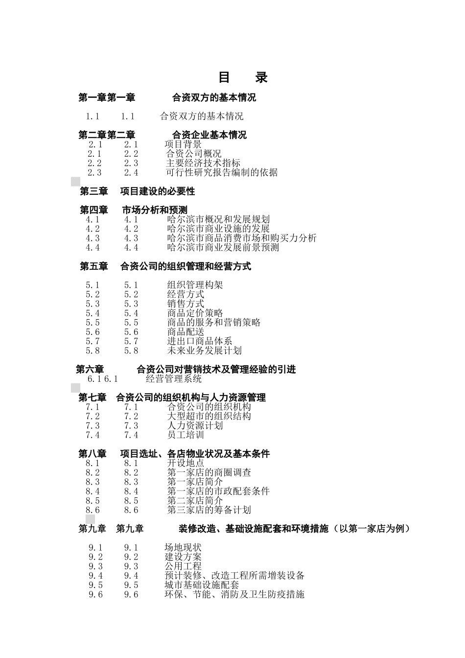 中外合资某某某大型超市项目.doc_第2页