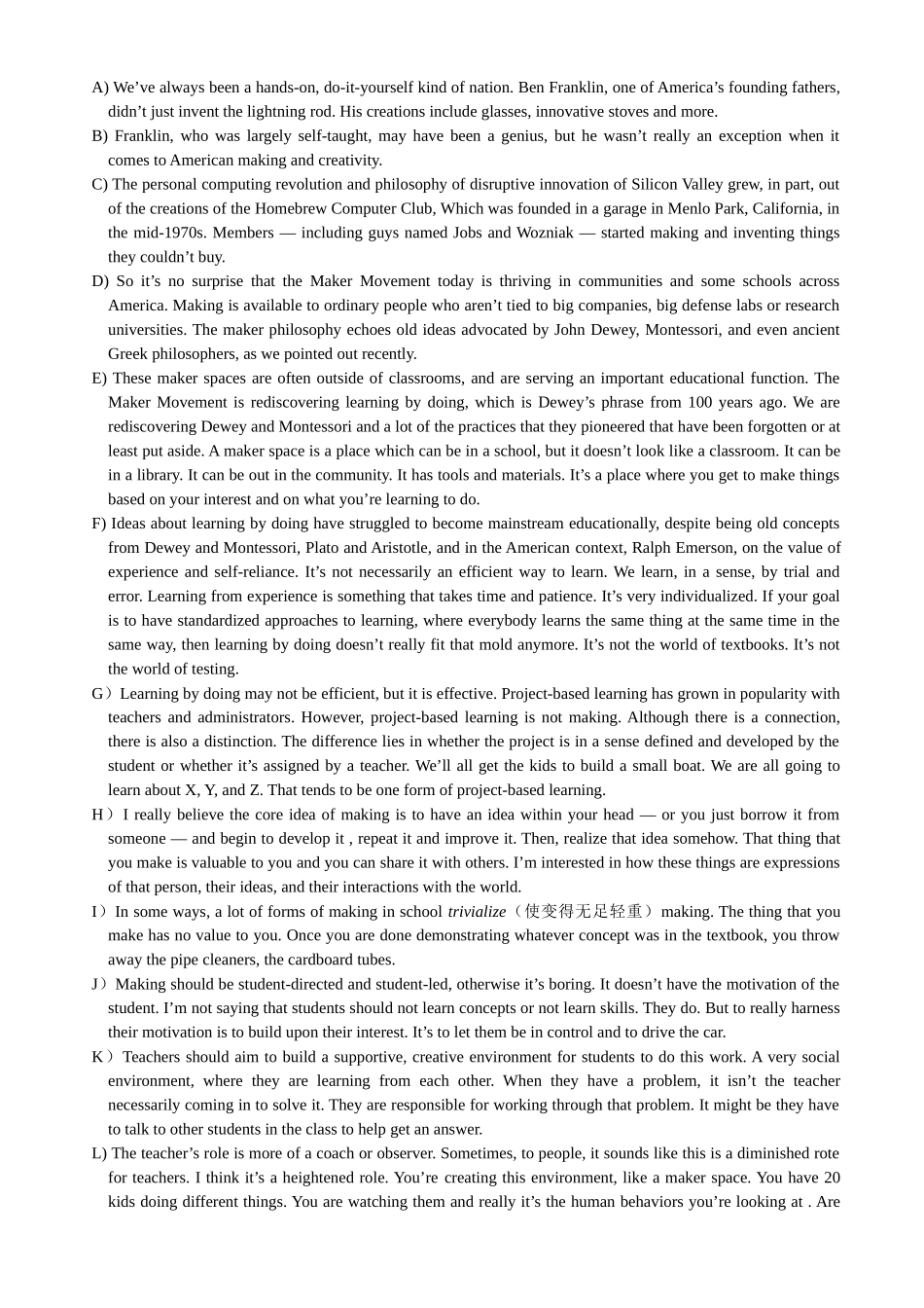 2019年6月第3套英语四级真题.docx_第2页