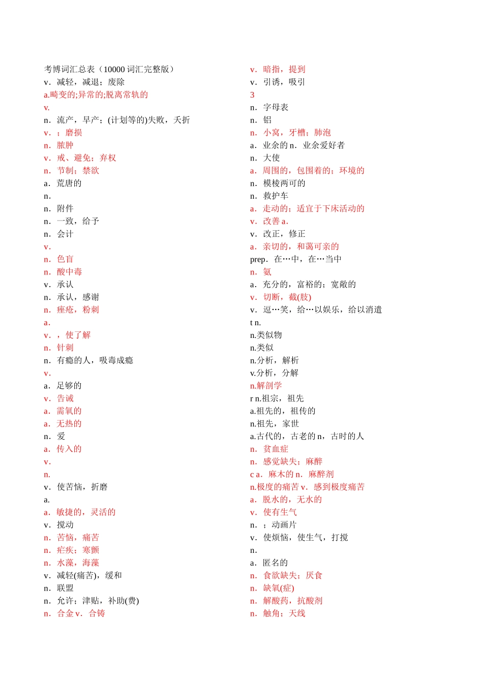 考博医学英语10000字.doc_第1页