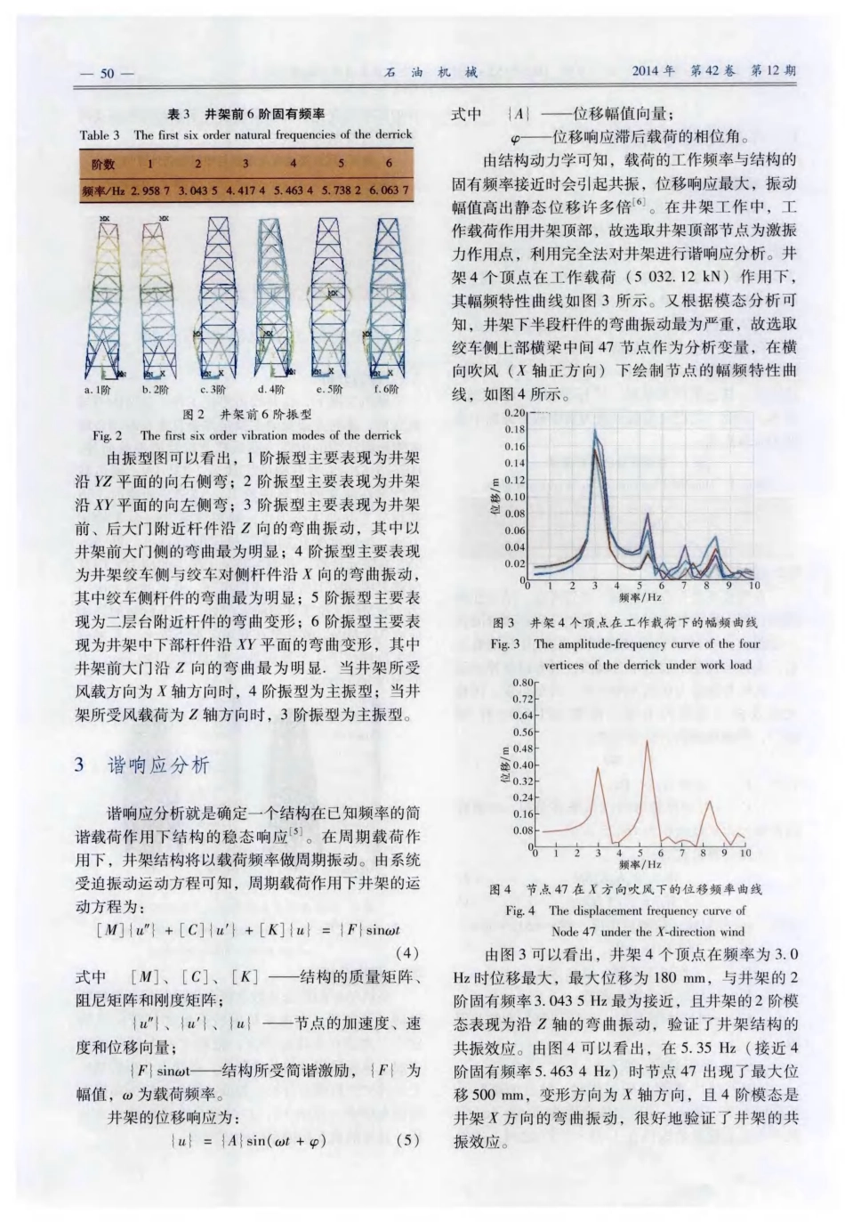 HJJ675／52-T型海洋井架在风暴自存下的特性分析.pdf_第3页