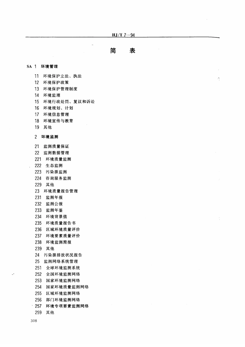 HJT 7-1994 中国档案分类法环境保护档案分类表.pdf_第3页