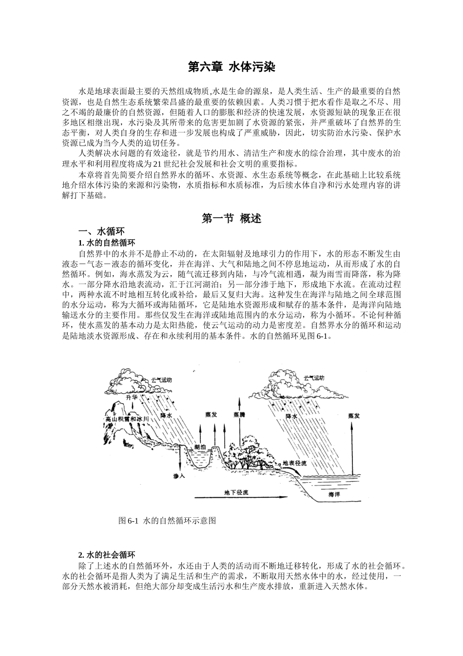 环境工程-第六章  水体污染.doc_第1页