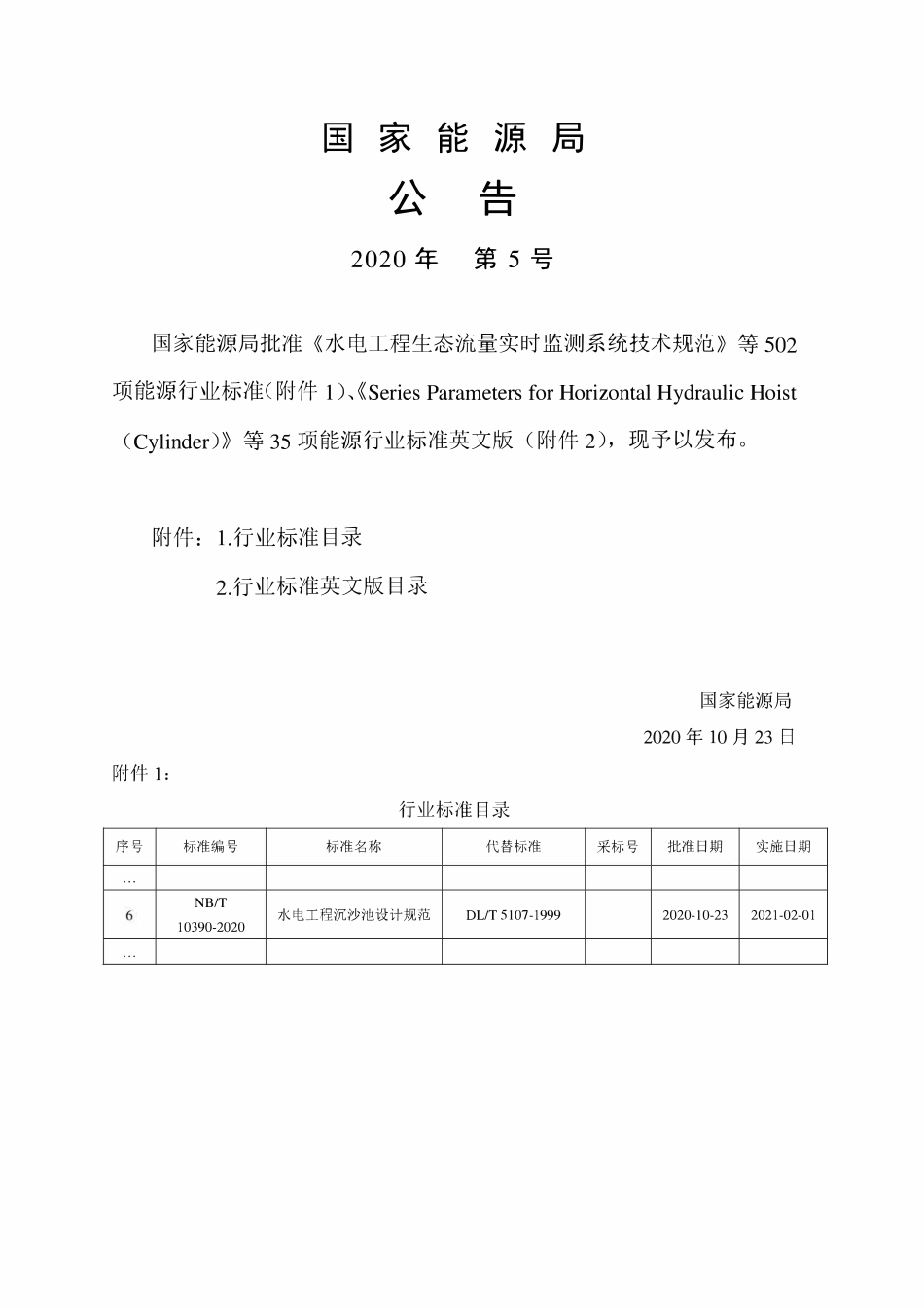 NBT 10390-2020 水电工程沉沙池设计规范.pdf_第3页