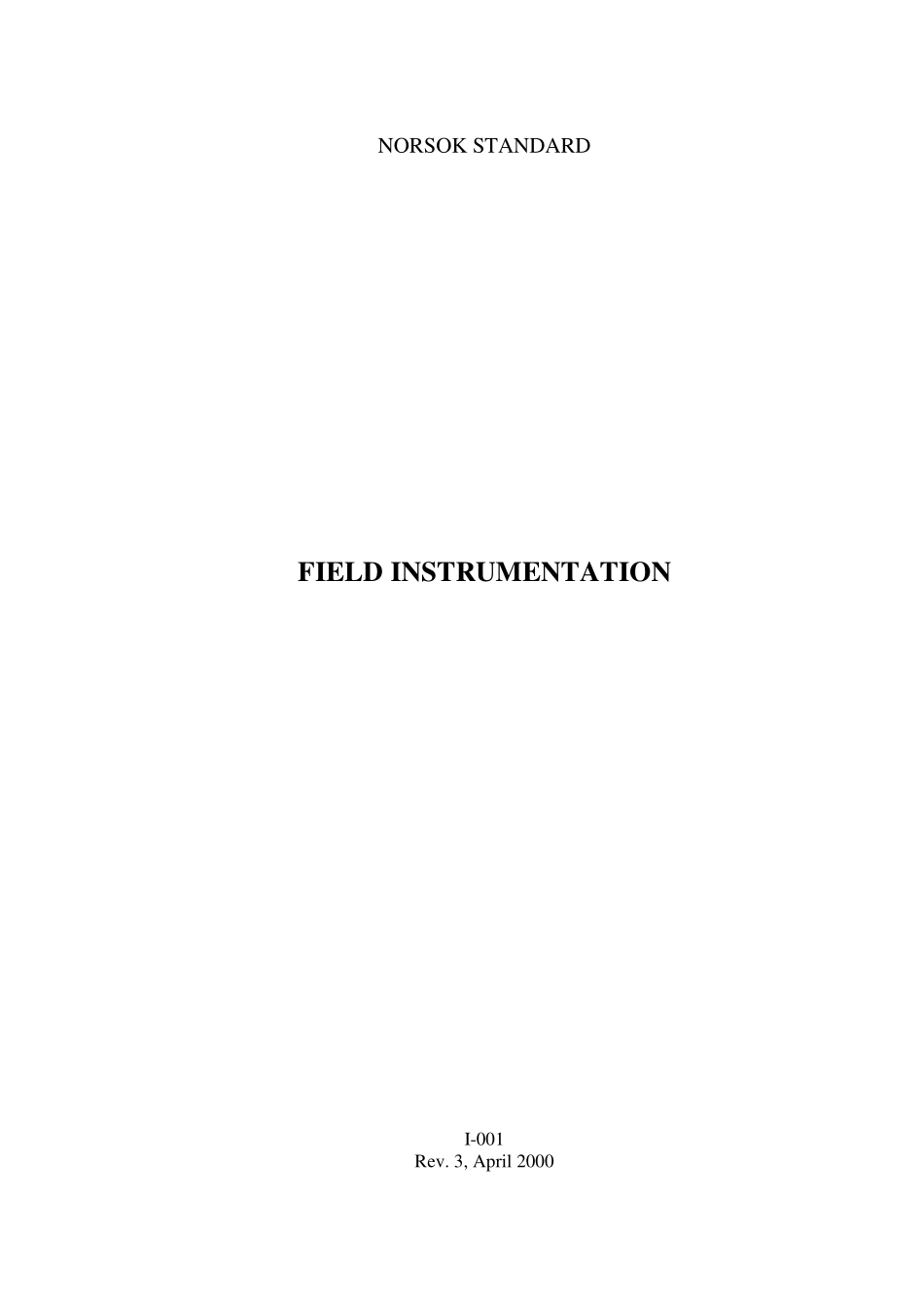 I-001 Field instrumentation (Rev[1]. 3, Apr. 2000).pdf_第1页
