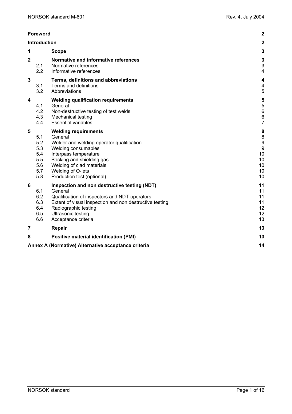 M-601 Welding and inspection of piping (Rev[1]. 4, July 2004).pdf_第3页