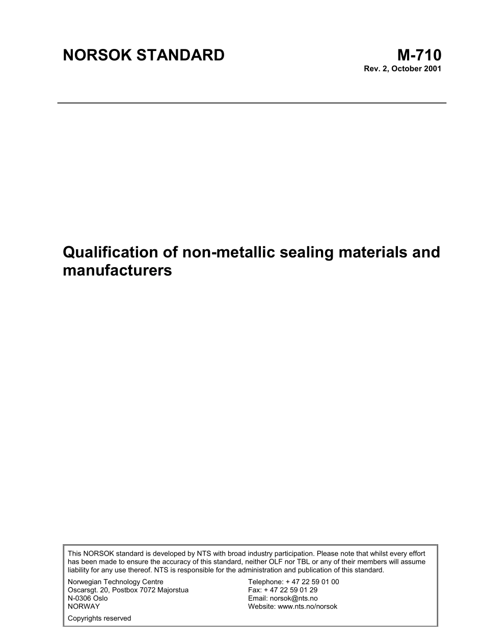 M-710 Qualification of non-metallic sealing materials and [1]..., (Rev. 2, Oct. 2001).pdf_第1页