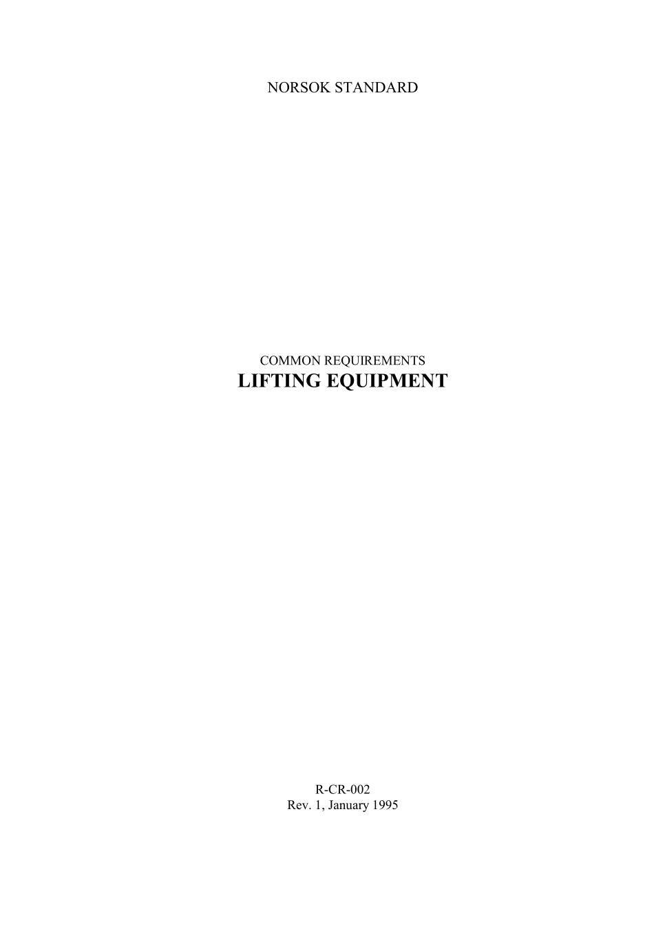 R-002-CR Lifting equipment (Rev. 1, Jan. 1995).pdf_第1页