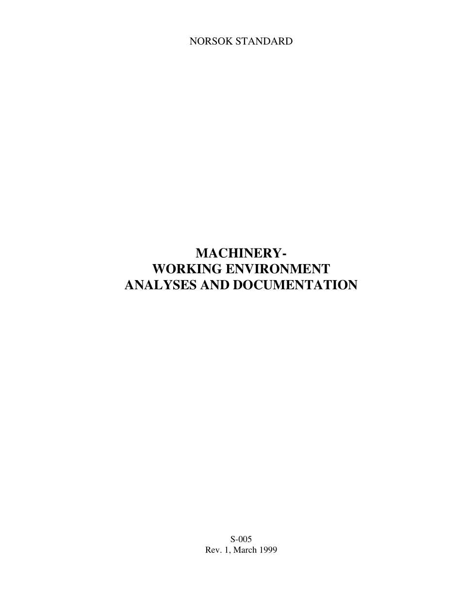 S-005 Machinery- working enviroment analyses and documentation (Rev[1].1, March 1999).pdf_第1页