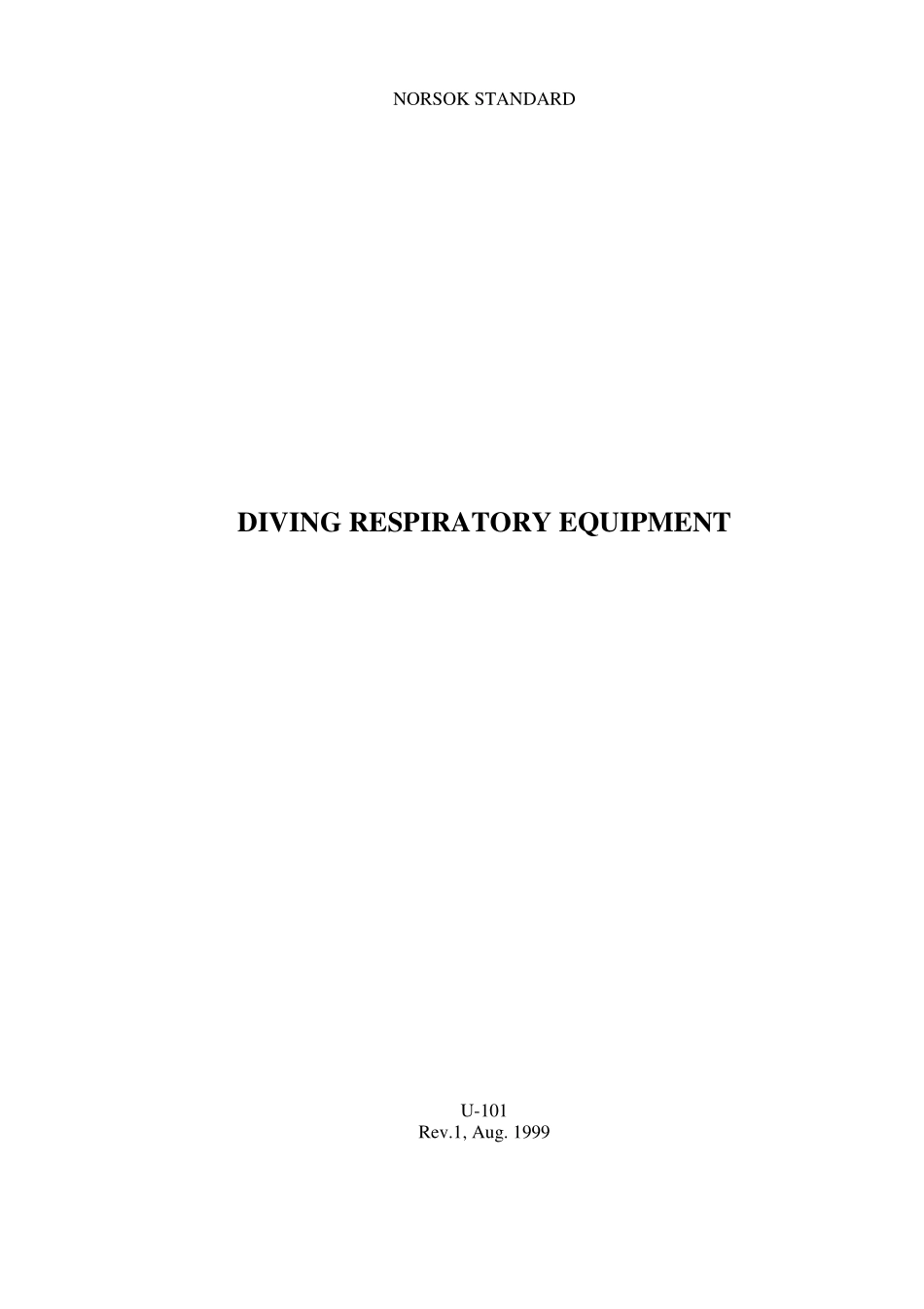U-101 Diving Respiratory Equipment (Rev[1]. 1, Aug 1999).pdf_第1页