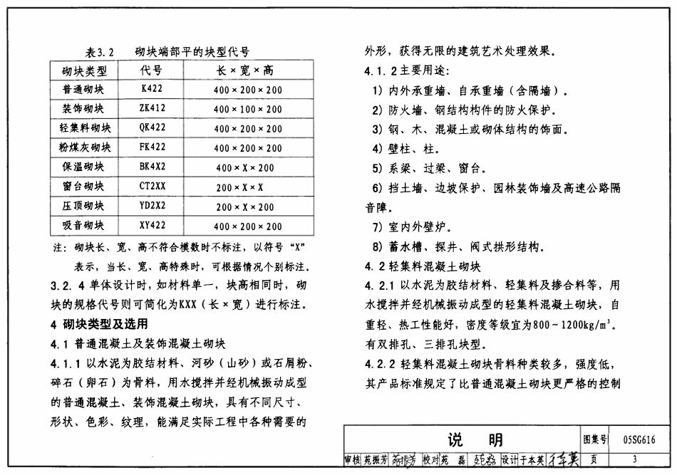 05SG616 混凝土砌块系列块型.pdf_第3页