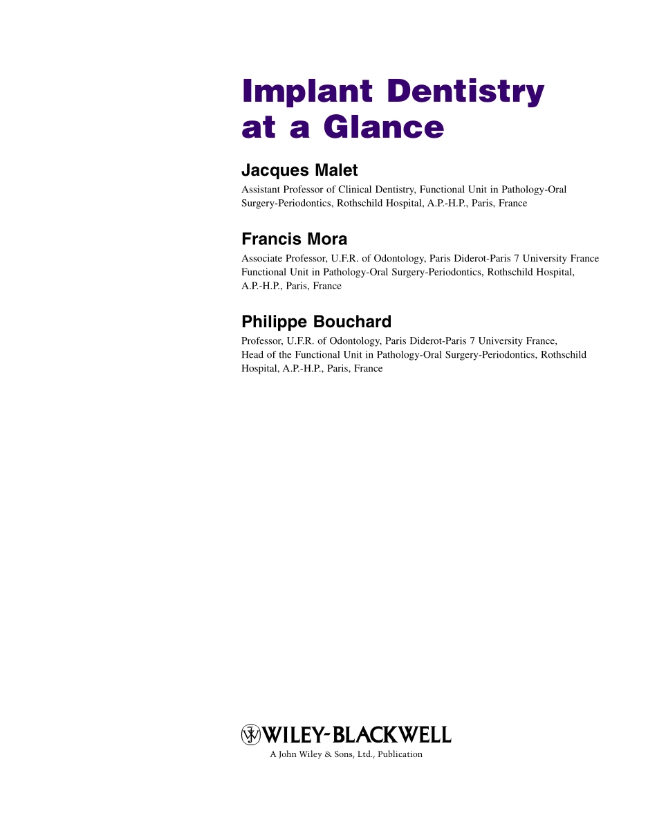 种植Implant Dentistry at a Glance（2012）_1-30.pdf_第3页