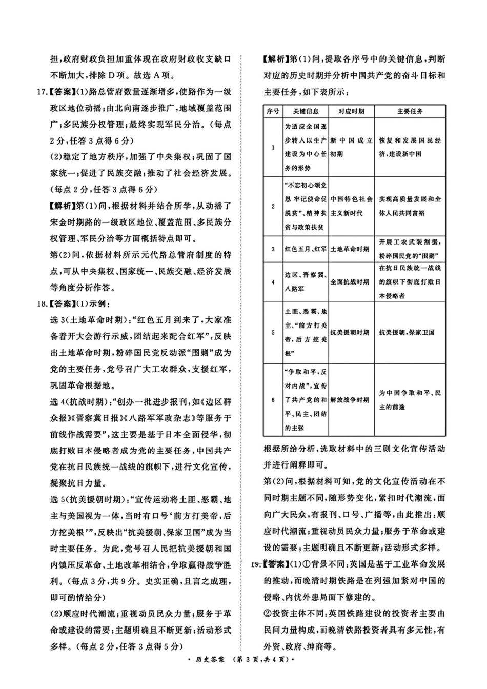 河南省青桐鸣2025-2026学年高三上学期9月质量检测考试历史答案.pdf_第3页