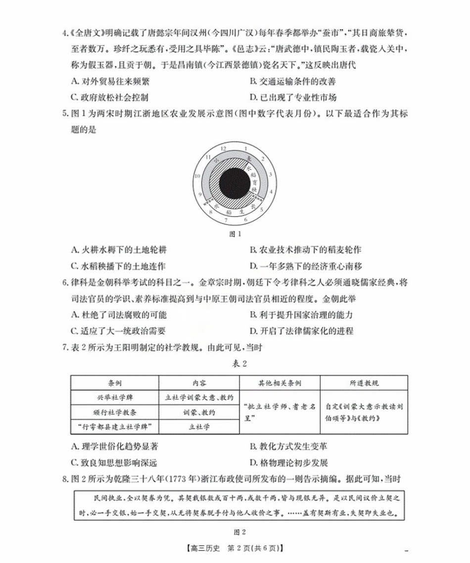 辽宁省金太阳2026届高三9月开学联考（26-16C）历史+答案.pdf_第2页