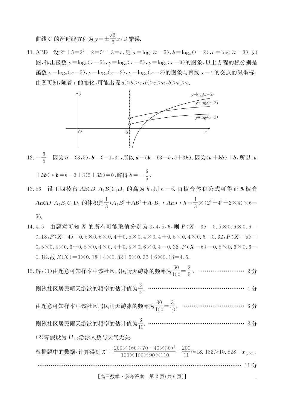 数学试卷(金太阳26-03C)答案【广西卷】广西壮族自治区部分学校金太阳2025-2026学年高三上学期开学联考(26-03C)(8.5-8.6).pdf_第2页