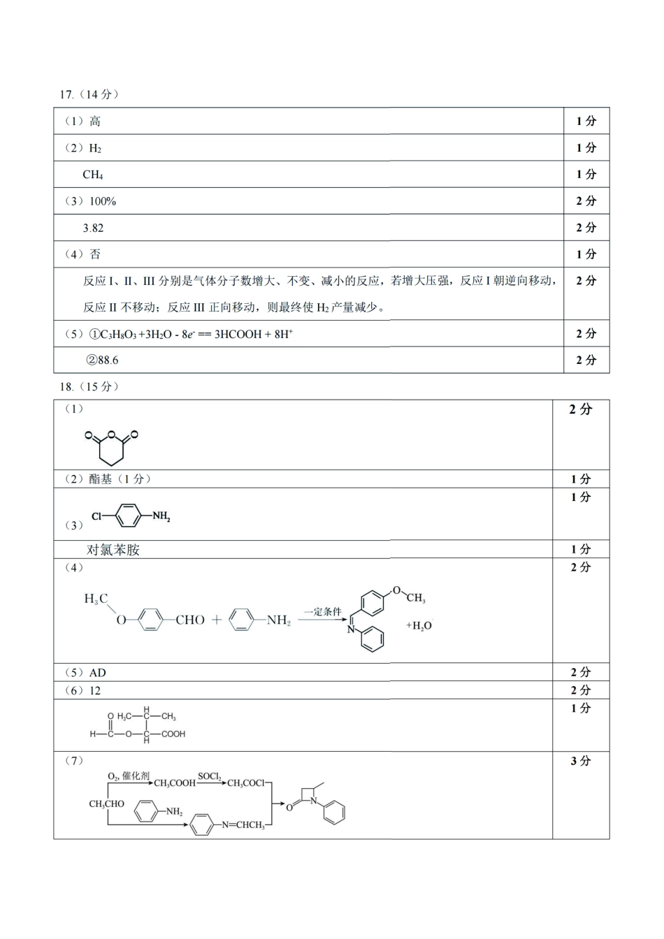 重庆一中高2026届高三上期开学考试化学答案.pdf_第2页
