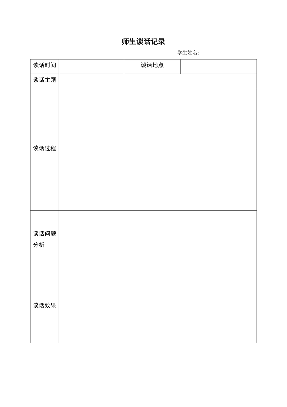8.师生谈话记录表.doc_第1页