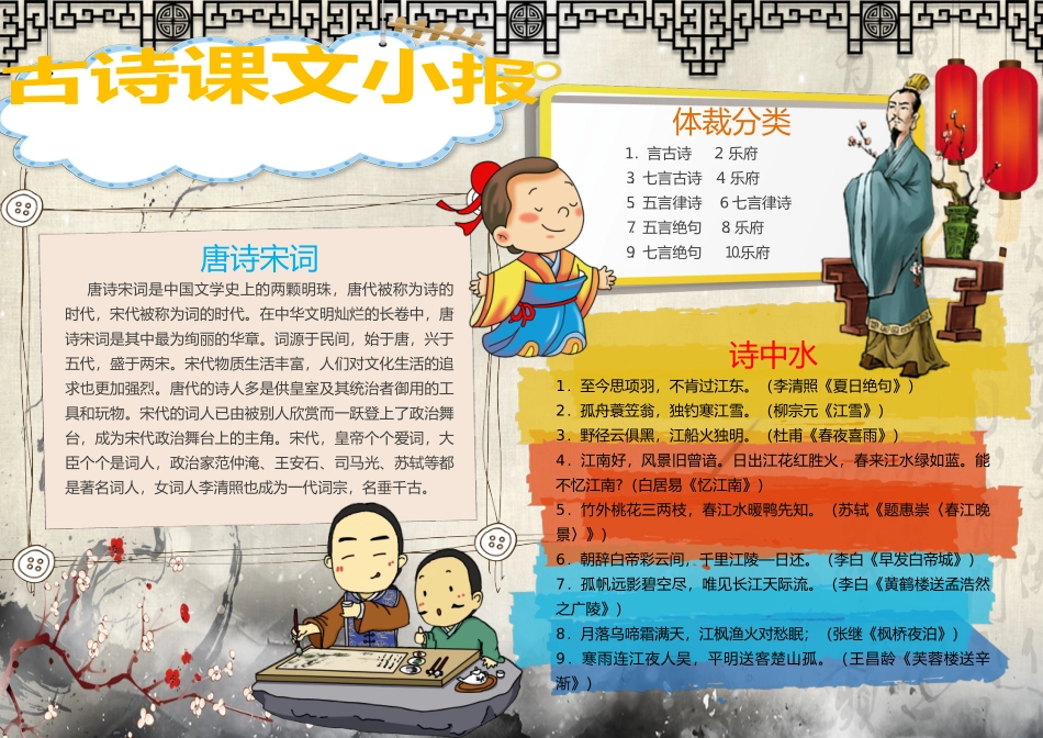 古诗词小报5.docx_第1页