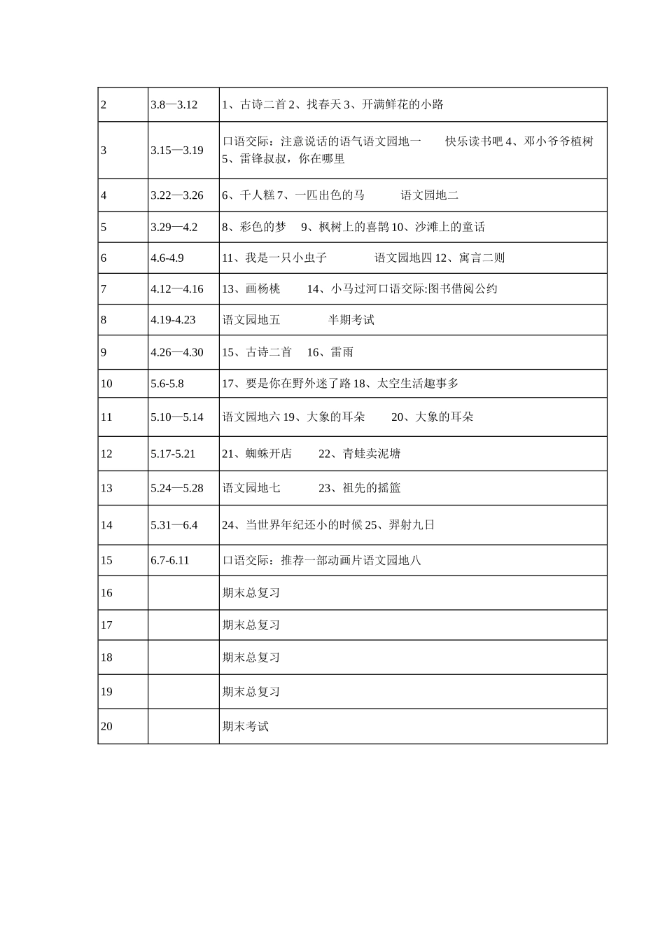 统编版语文二年级下册教学计划及进度表1.doc_第3页