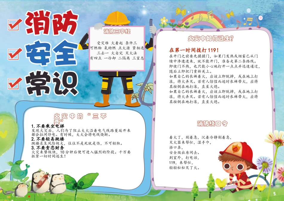 消防安全常识小报.doc_第1页