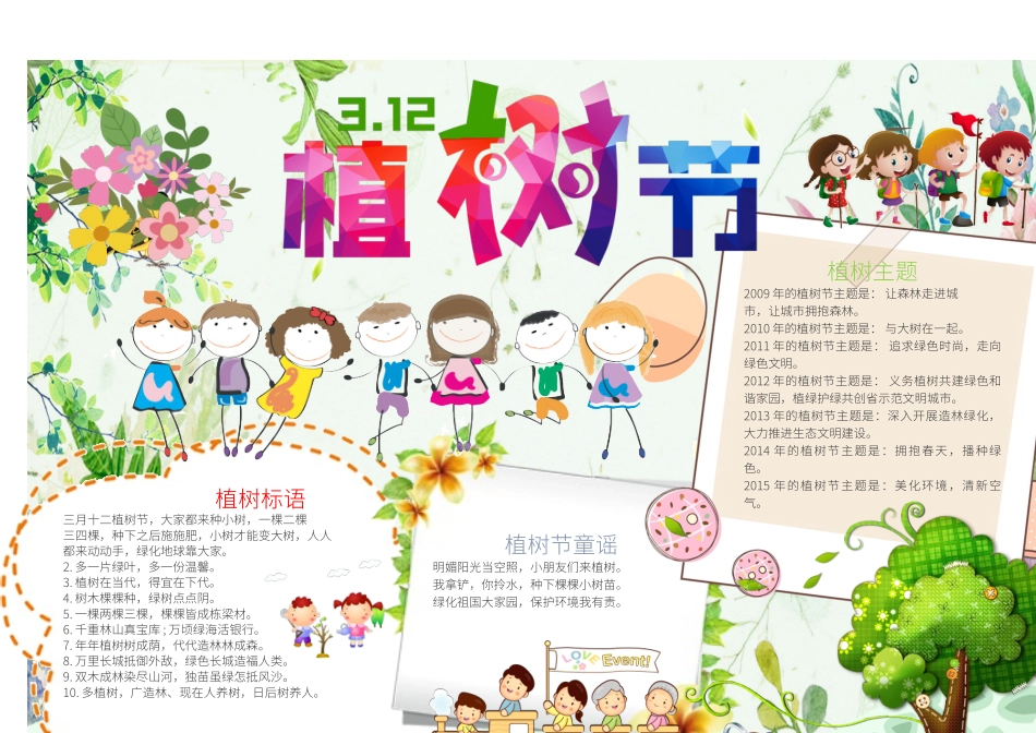 植树节小报10-A3.doc_第1页