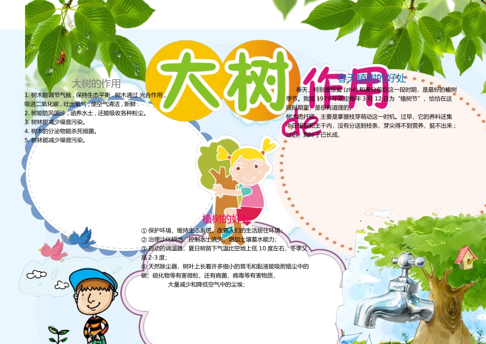 植树节小报13-A3.doc_第1页