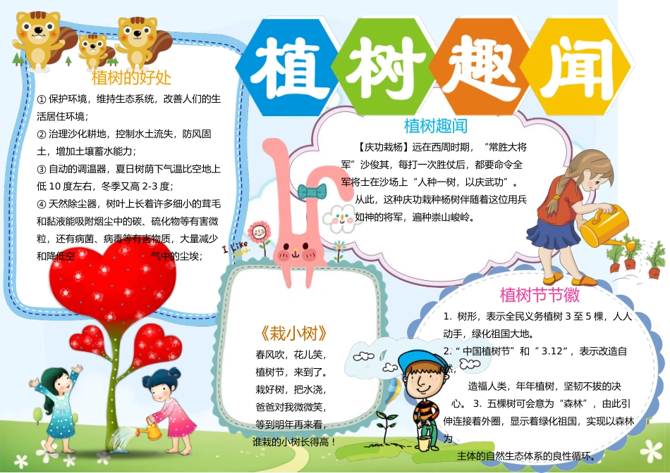 植树节小报15-A4.doc_第1页