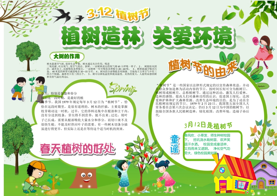 植树节小报25-A3.doc_第1页