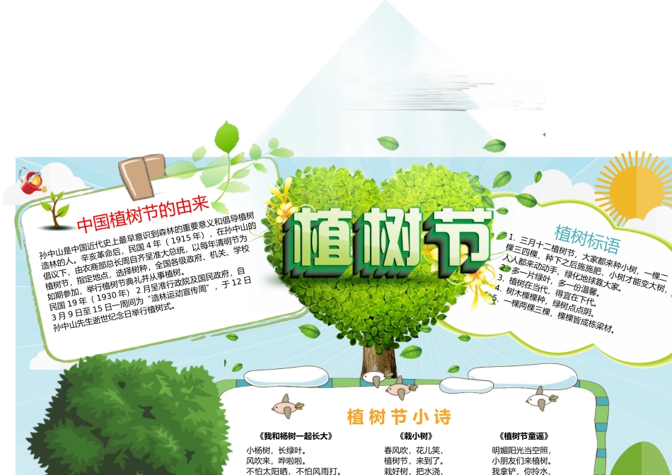 植树节小报30-A4.doc_第1页