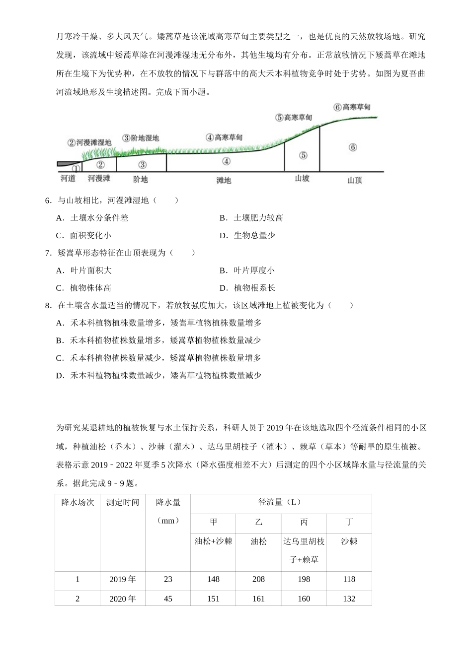 2025年菁优高考地理解密之植被.docx_第3页