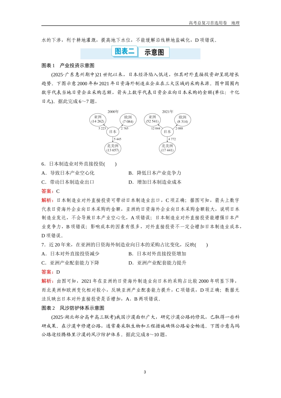 2026版《金版教程》高考一轮复习地理地理图表专项练(四).docx_第3页