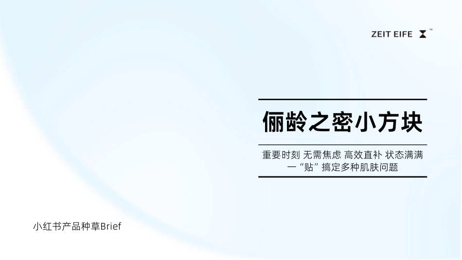 2023护肤仪器面贴品牌小红书种草brief.pdf_第1页