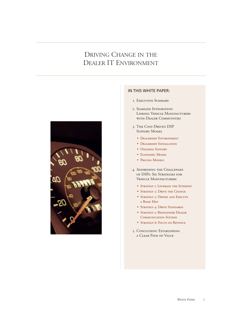 毕博咨询报告－Driving Change in the dealer IT Enviorment.pdf_第2页
